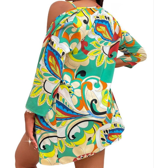 Women's Summer Fashion Wildstroke Wonder Three-Piece Suit