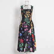 Elegant Flowered Ladies Dress