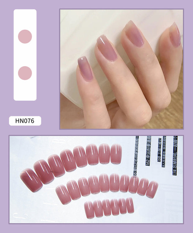 Nail Art Finished Fake Nail Scrub Nail  Patch Wearable