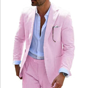 Men's Seersucker Summer 2-Piece-Suit