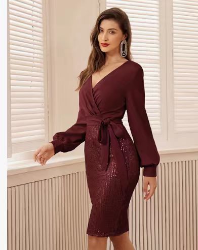 Sheath Fishtail Off-the-Shoulder Evening Dress