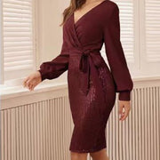 Sheath Fishtail Off-the-Shoulder Evening Dress