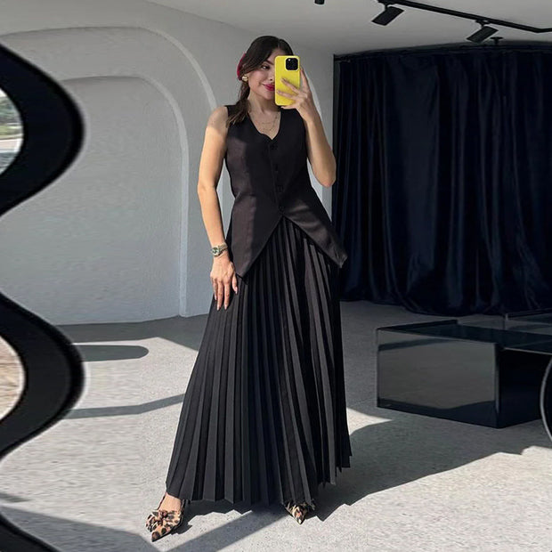 Women's Elegant Two-Piece Double Breasted Suit