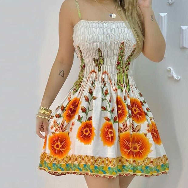 Divinchi Sleeveless Floral Dress