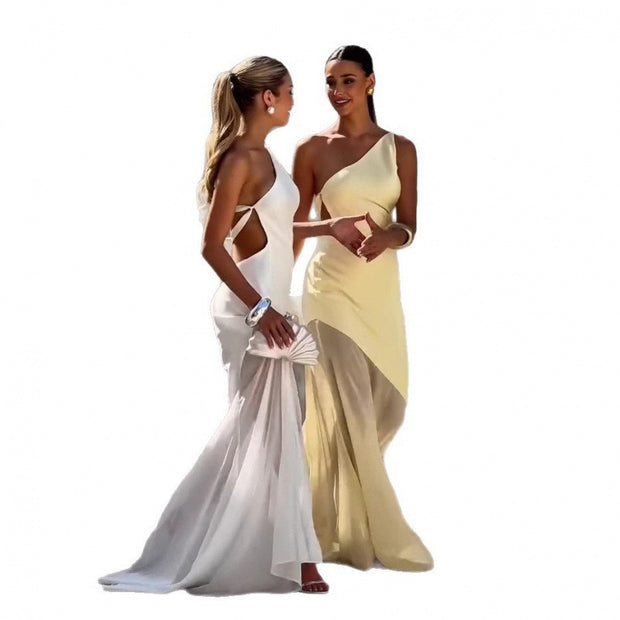 Women's Fashion Temperament Waist-Controlled Dress
