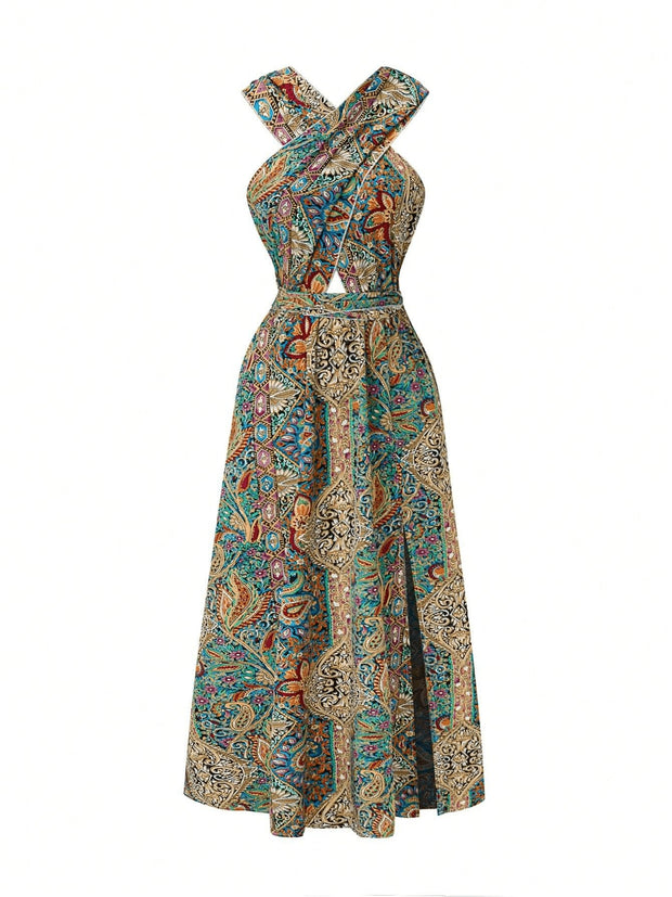 Women's Elegant Enchanted Paisley Dress