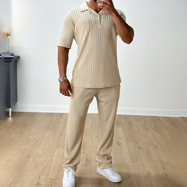 Polo Short Sleeve 2-Piece Men's Suit