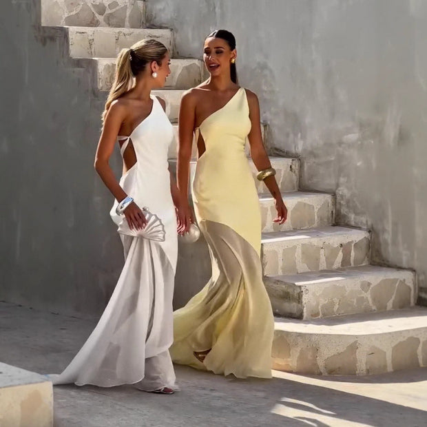 Women's Fashion Temperament Waist-Controlled Dress