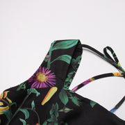 Elegant Flowered Ladies Dress