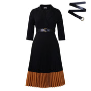 High Fashioned Elegant Pleated Dress