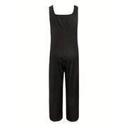 Women's Square Neck Sleeveless Jumpsuit - Floral Print Romper For Spring & Summer Casual Wear