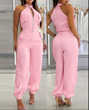 The Darling Dungaree Haltered Jumpsuit