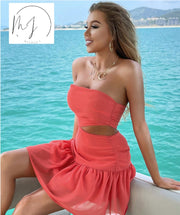 Women's Yatch Watch Ruffle Dress