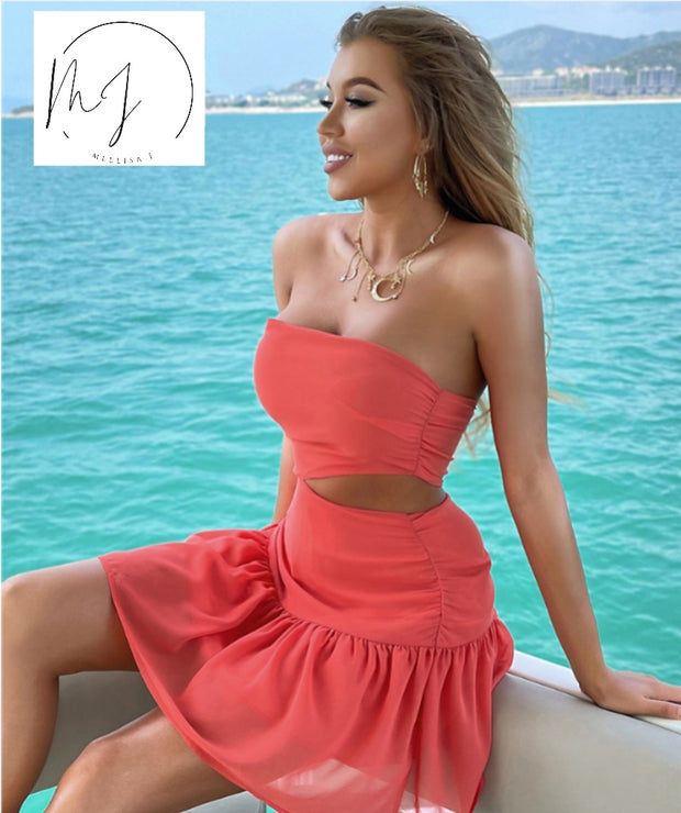 Women's Yatch Watch Ruffle Dress