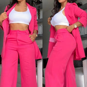 Women's Stampede 2-Piece Straight-Leg Pants Suit