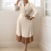 High Fashioned Elegant Pleated Dress