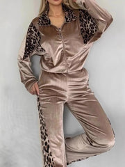 Women's Color Blocking Tiger Suit Set