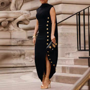 Italian Design High Class Buttoned Dress