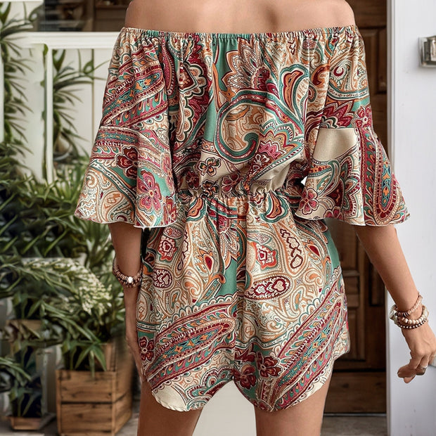 Ethnic Printed One Piece Shorts