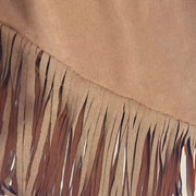 Women's Solid Color Vintage Suede Skirt
