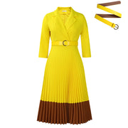 High Fashioned Elegant Pleated Dress