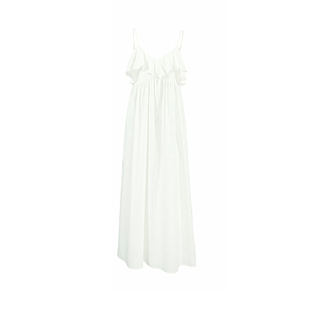 White Soft Cotton Slip Nightdress