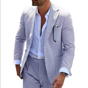 Men's Seersucker Summer 2-Piece-Suit