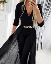 Women's Elegant Black Out Jumpsuit
