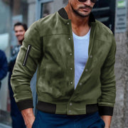 Single-breasted Cardigan Coat For Men